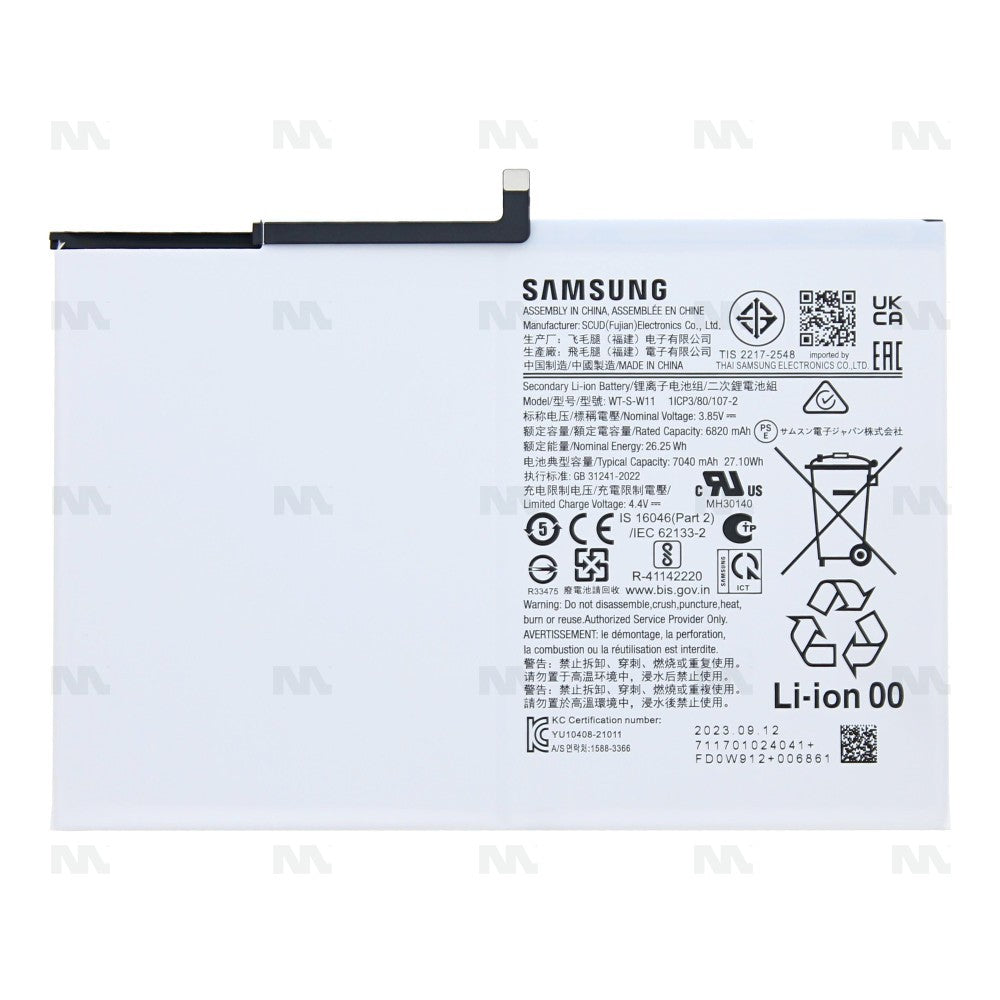 Samsung Galaxy Tab A9 Plus X210, X215, X216B Battery WT-S-W11 Original