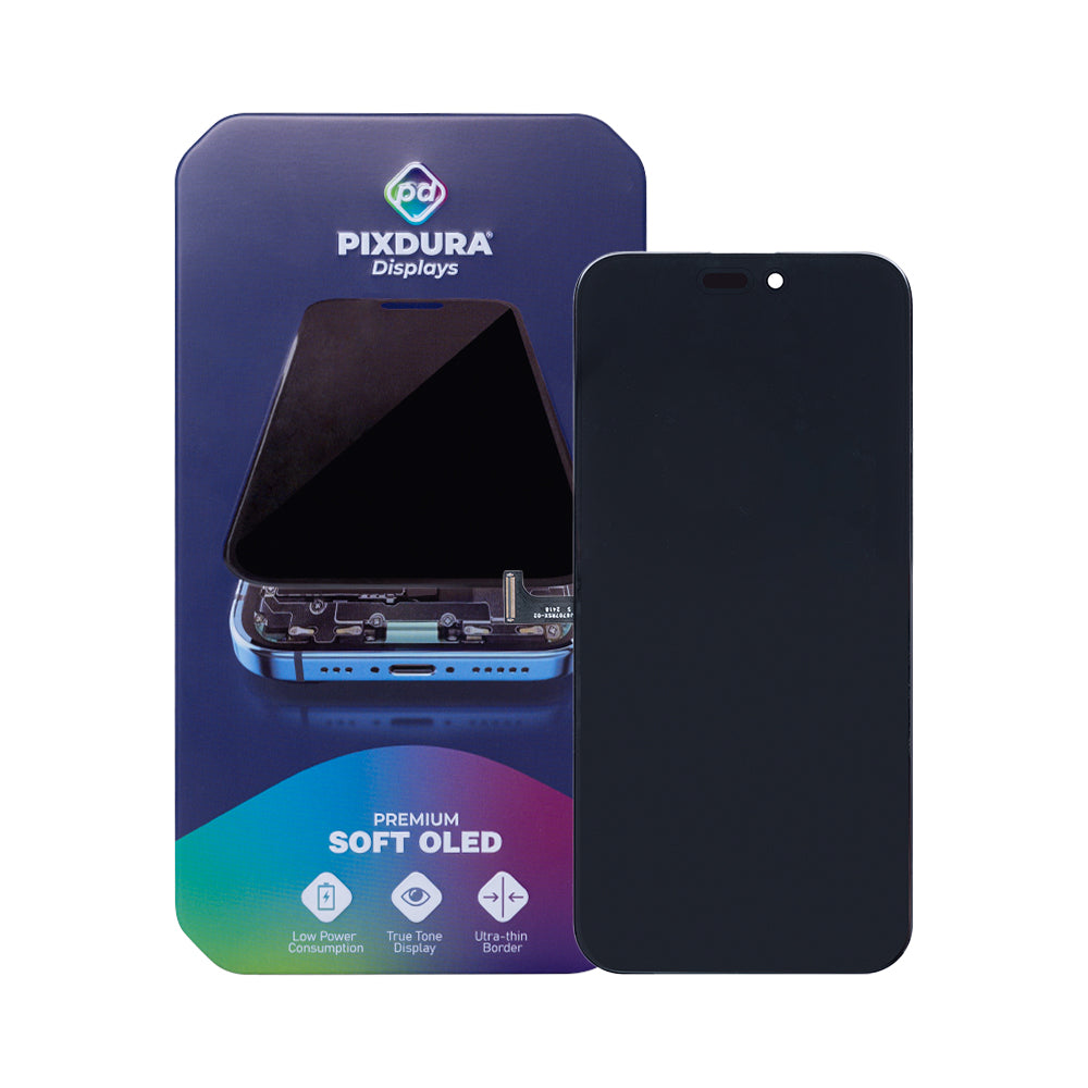 PIXDURA For iPhone 15 Pro Max Display And Digitizer Soft-OLED Premium (IC Removable) (120Hz)