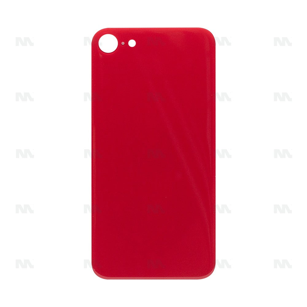 For Apple iPhone SE (2020, 2022) Back Glass, Enlarged Camera Frame Red Compatible