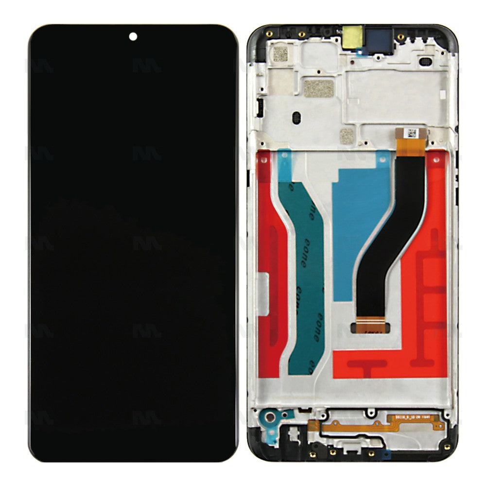 Samsung Galaxy A10s A107F Display And Digitizer With Frame Black Service Pack