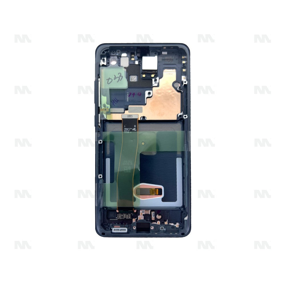 Samsung Galaxy S20 Ultra G988B Display And Digitizer With Frame No Camera Cosmic Black Service Pack