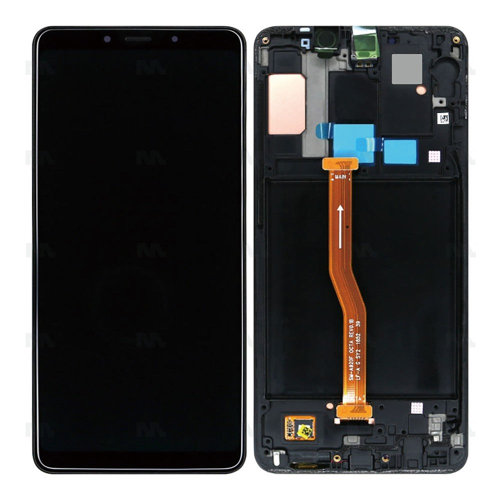 Samsung Galaxy A9/A9s A920F (2018) Display And Digitizer With Frame Black Service Pack