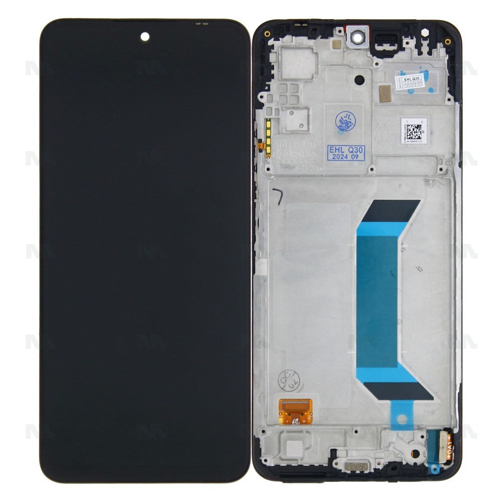 OEM Display und Digitizer mit Schwarzem Rahmen für Xiaomi Redmi Note 12 5G und Poco X5 5G Ersatzteil