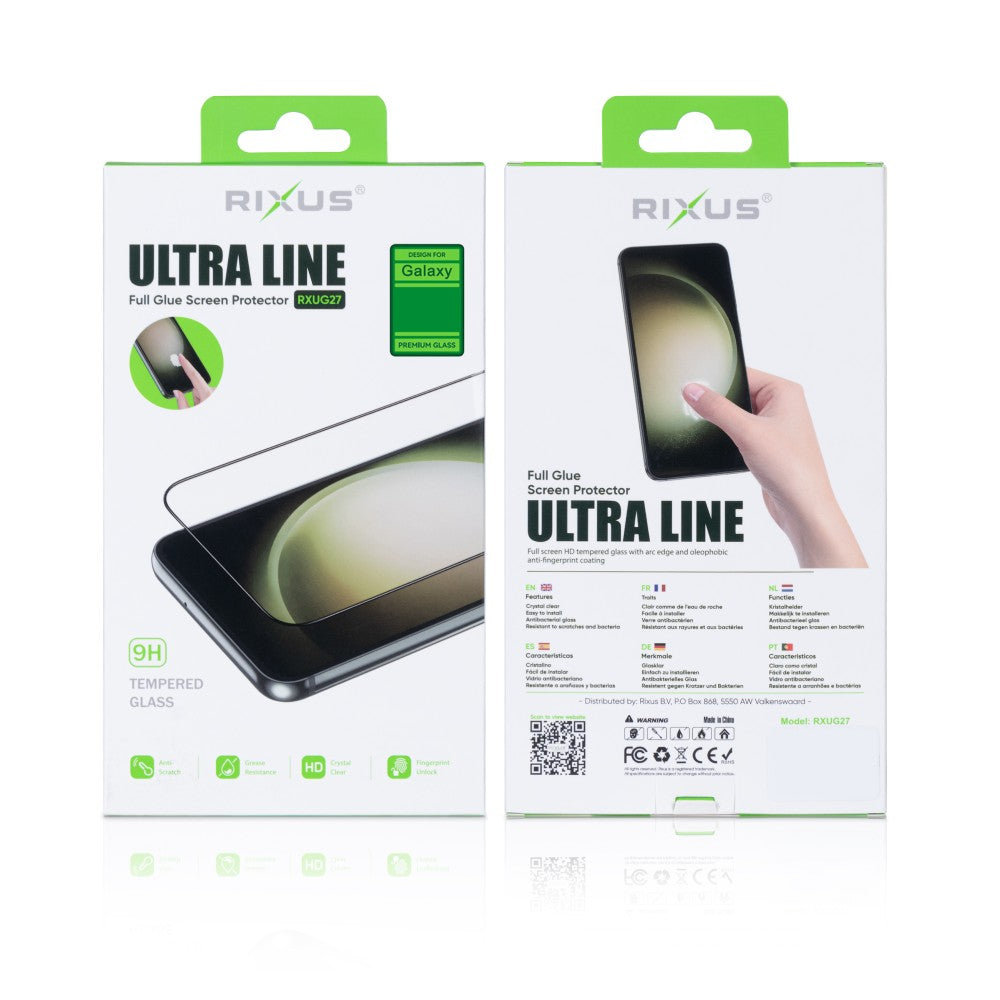 Rixus Clear HD Ultra Line Tempered Glass For Samsung Galaxy S21 Ultra
