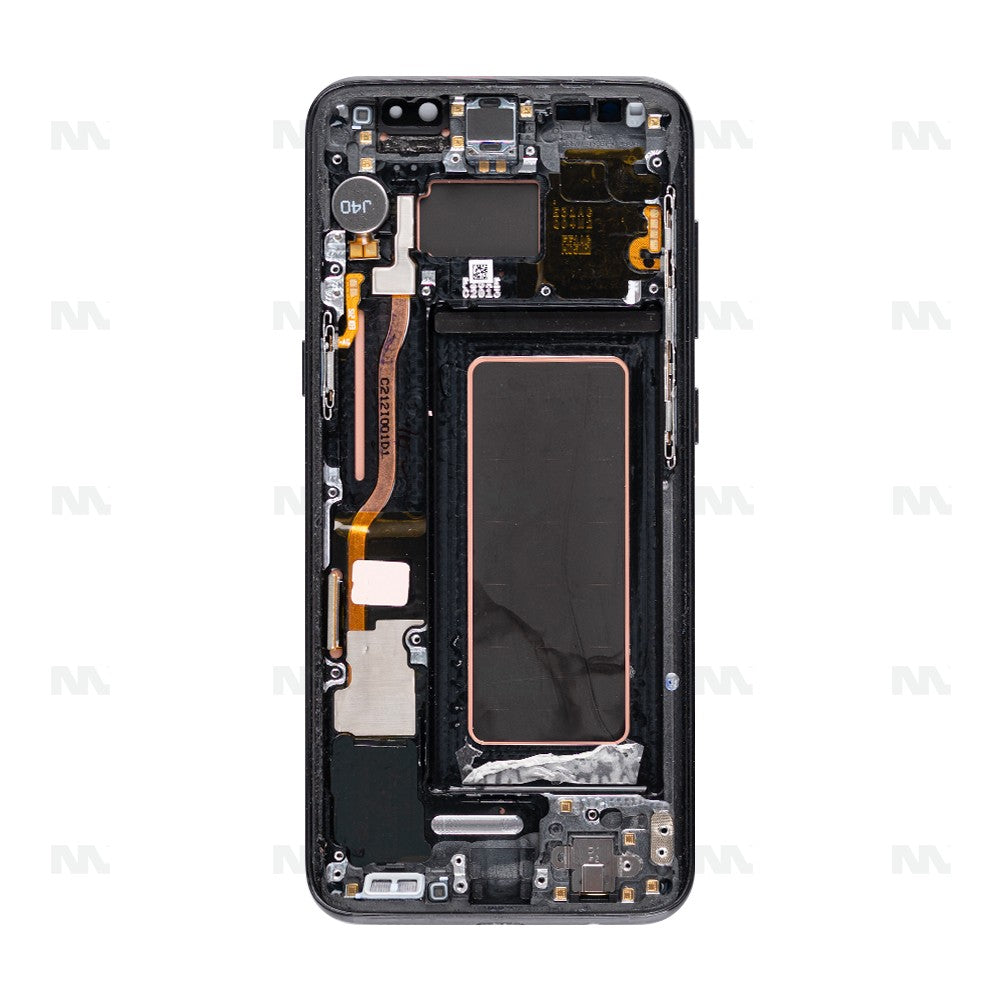 Samsung Galaxy S8 G950F Display And Digitizer With Frame Midnight Black Pulled