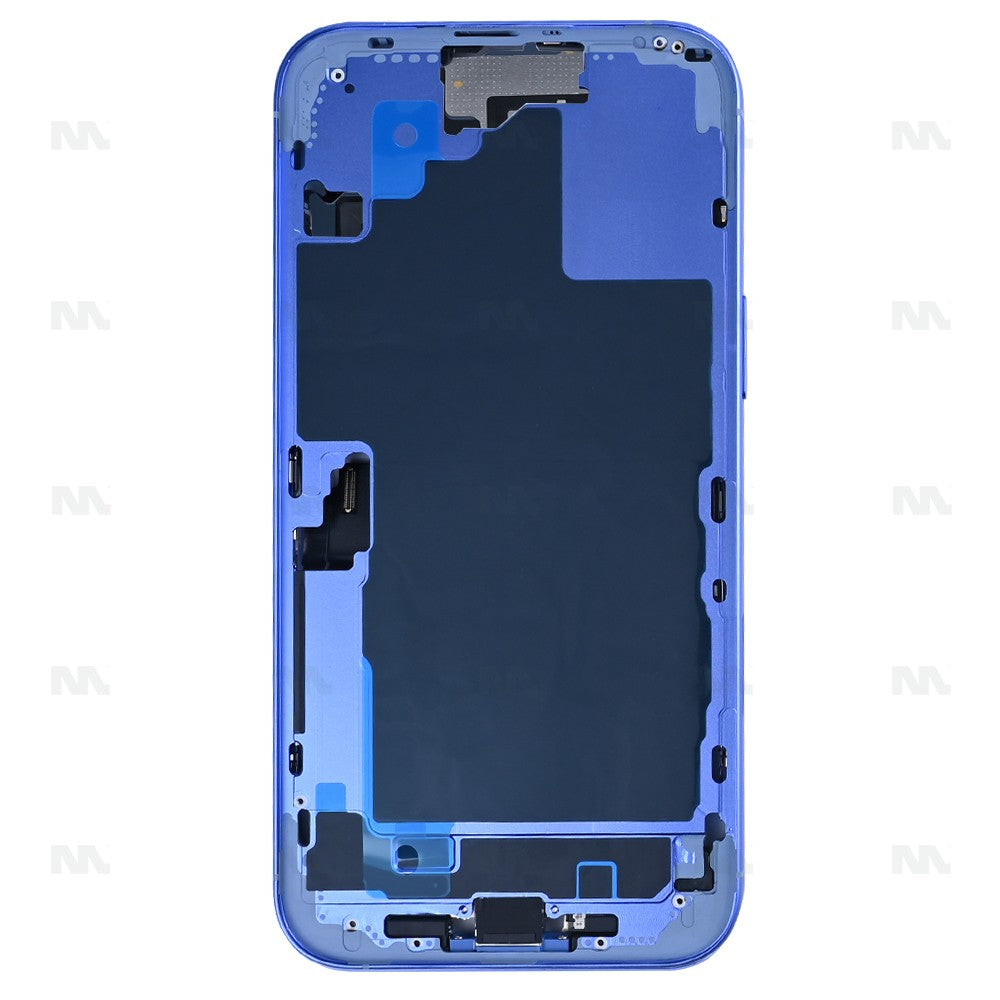 For iPhone 16 Plus Complete Housing Incl. All Small Parts Without Battery And Back Camera Ultramarine