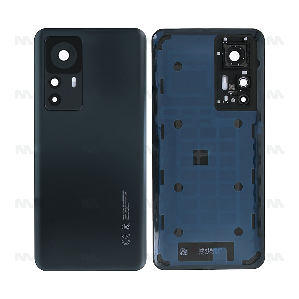 Xiaomi 12T 5G (22071212AG) Back Cover With Lens Black OEM