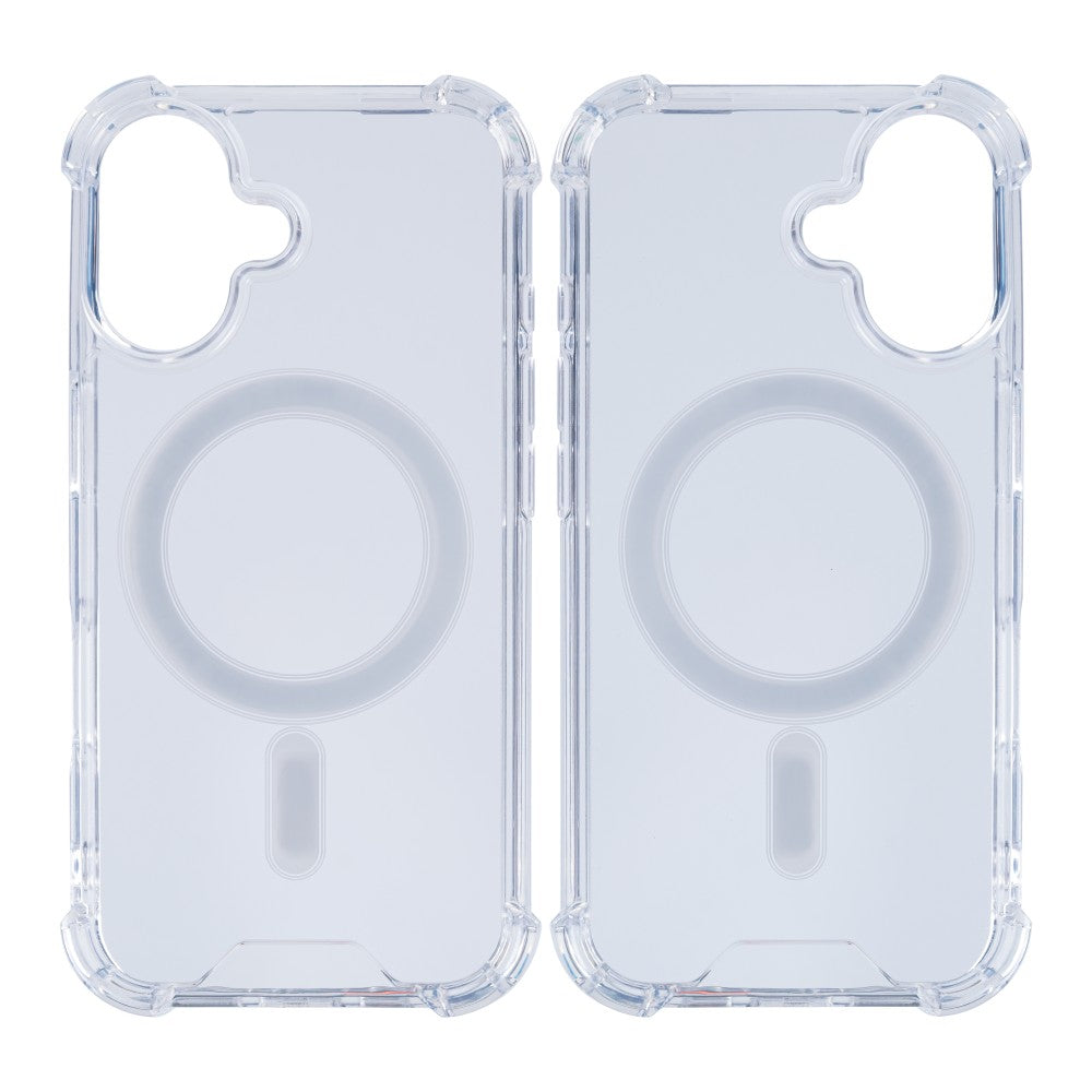 Rixus Anti-Burst Case With MagSafe For Apple iPhone 16 Transparent