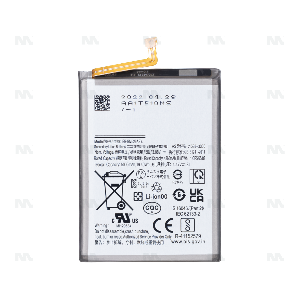 Samsung Galaxy M52 5G M526B, A23 5G A236B, M33 M336B Battery EB-BM526ABY OEM