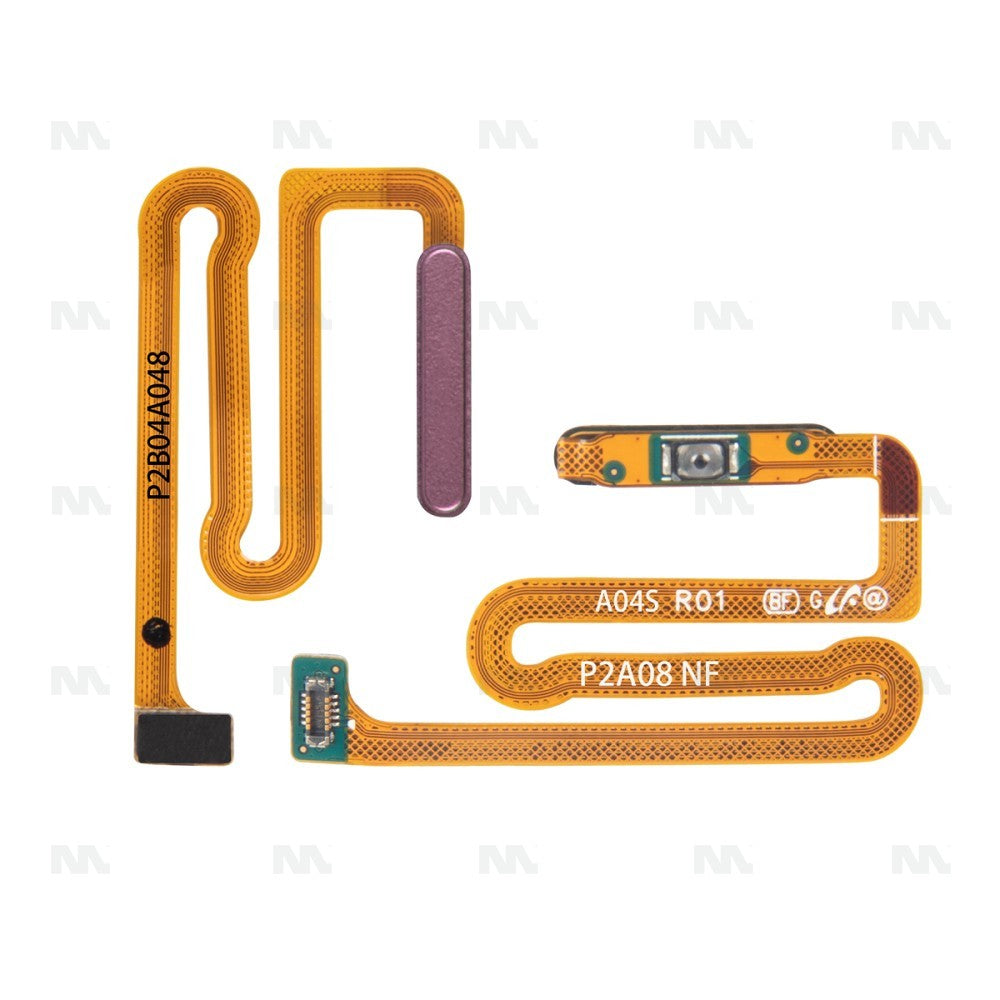 Sensor de Impressão Digital e Botão de Energia Samsung Galaxy A04s A047F Peça de Reposição Cobre