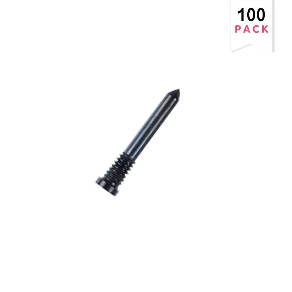 For iPhone 16, 16 Plus, 16 Pro, 16 Pro Max Bottom Screws Black (100-Pack)