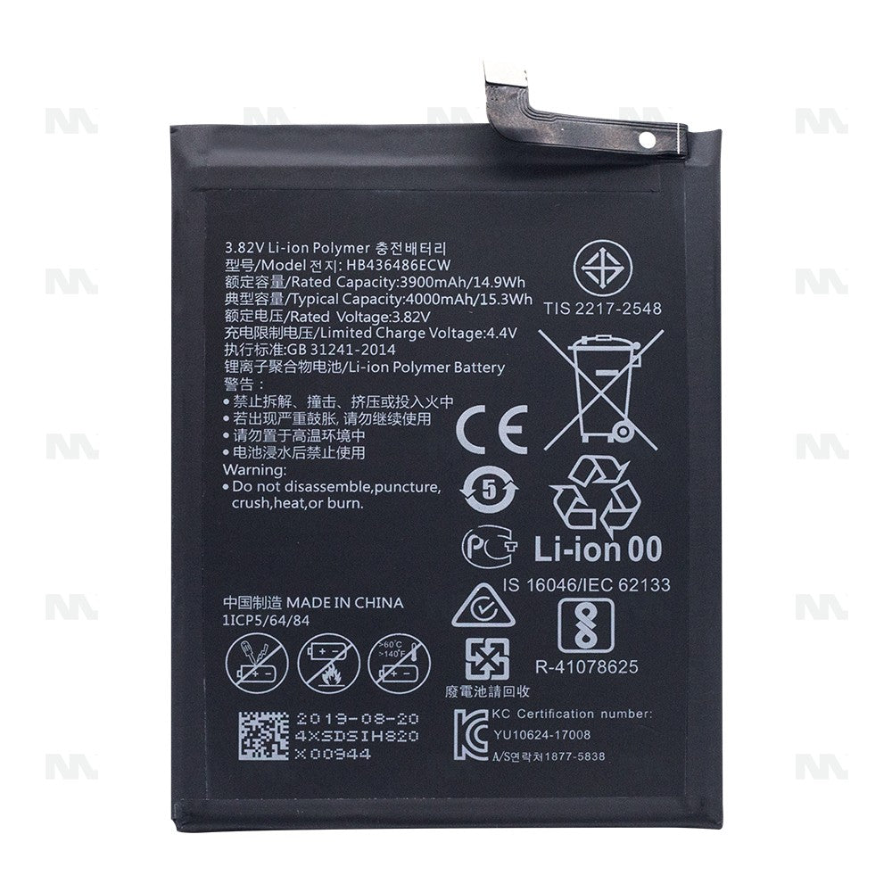 Huawei P20 Pro,Mate 10,Mate 10Pro,View 20,Mate 20RS,Honor 20Pro, Mate20 Battery HB436486ECW OEM