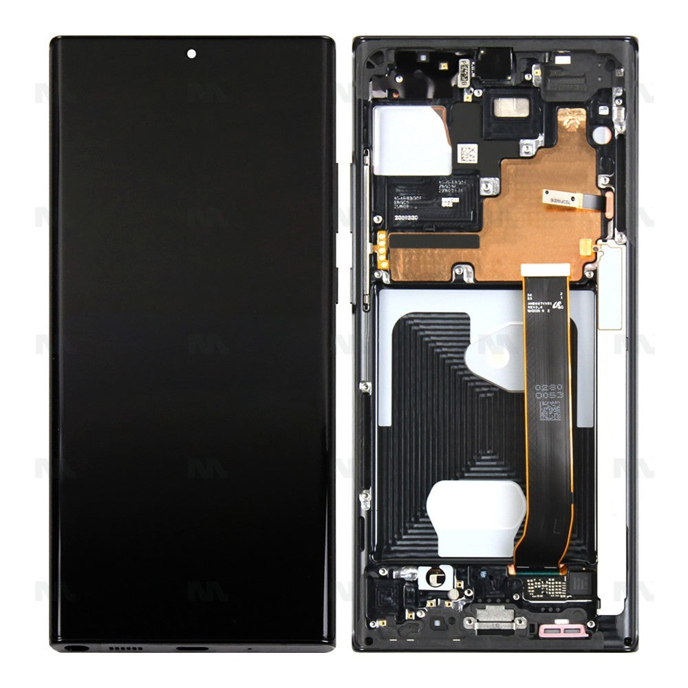 Samsung Galaxy Note 20 Ultra N985F, Ultra 5G N986B Display And Digitizer With Frame Mystic Black Service Pack
