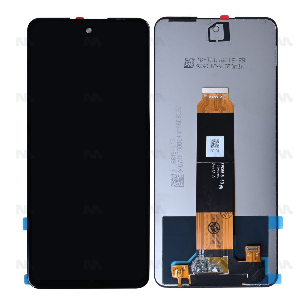 HMD Vibe 4G Display And Digitizer Without Frame Black OEM