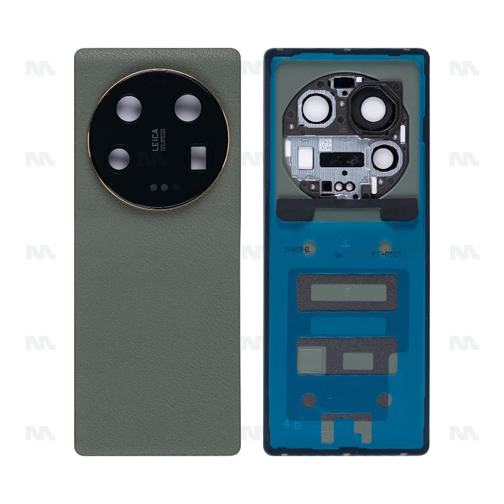 Xiaomi 13 Ultra Coque Arrière Vert Olive avec Lentille Pièce OEM