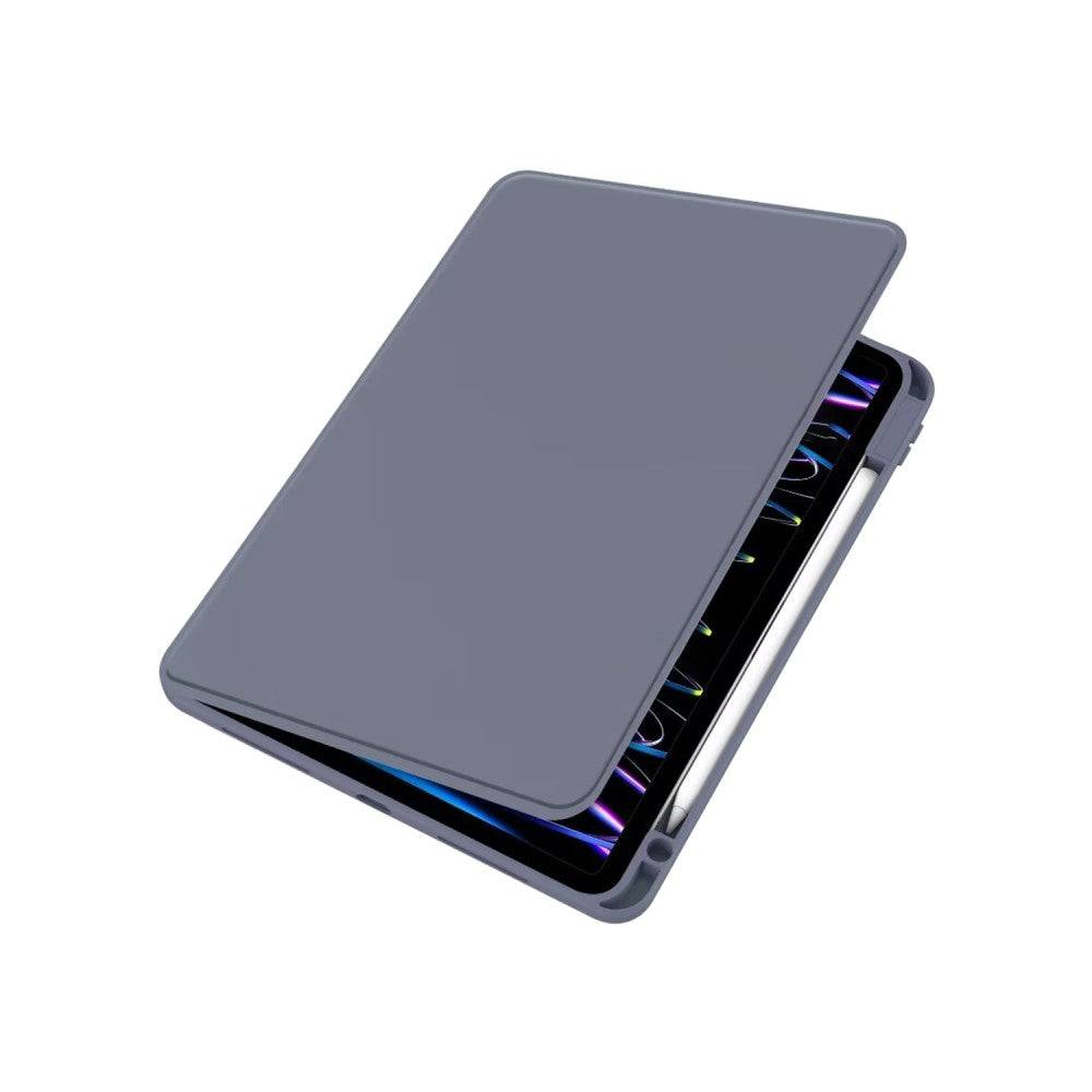For iPad Pro 11 (2024) PU Leather Protective Case Lavender