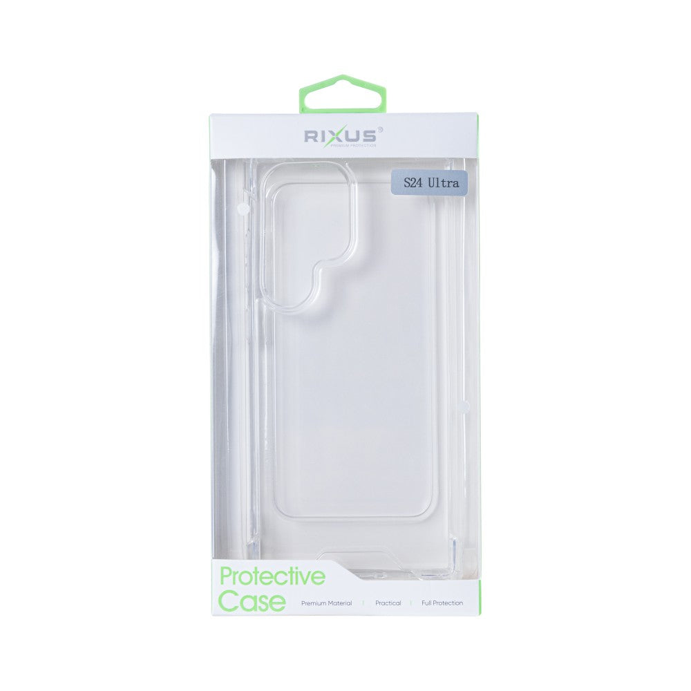 Rixus Anti-Burst Case For Samsung Galaxy S24 Ultra 5G Transparent