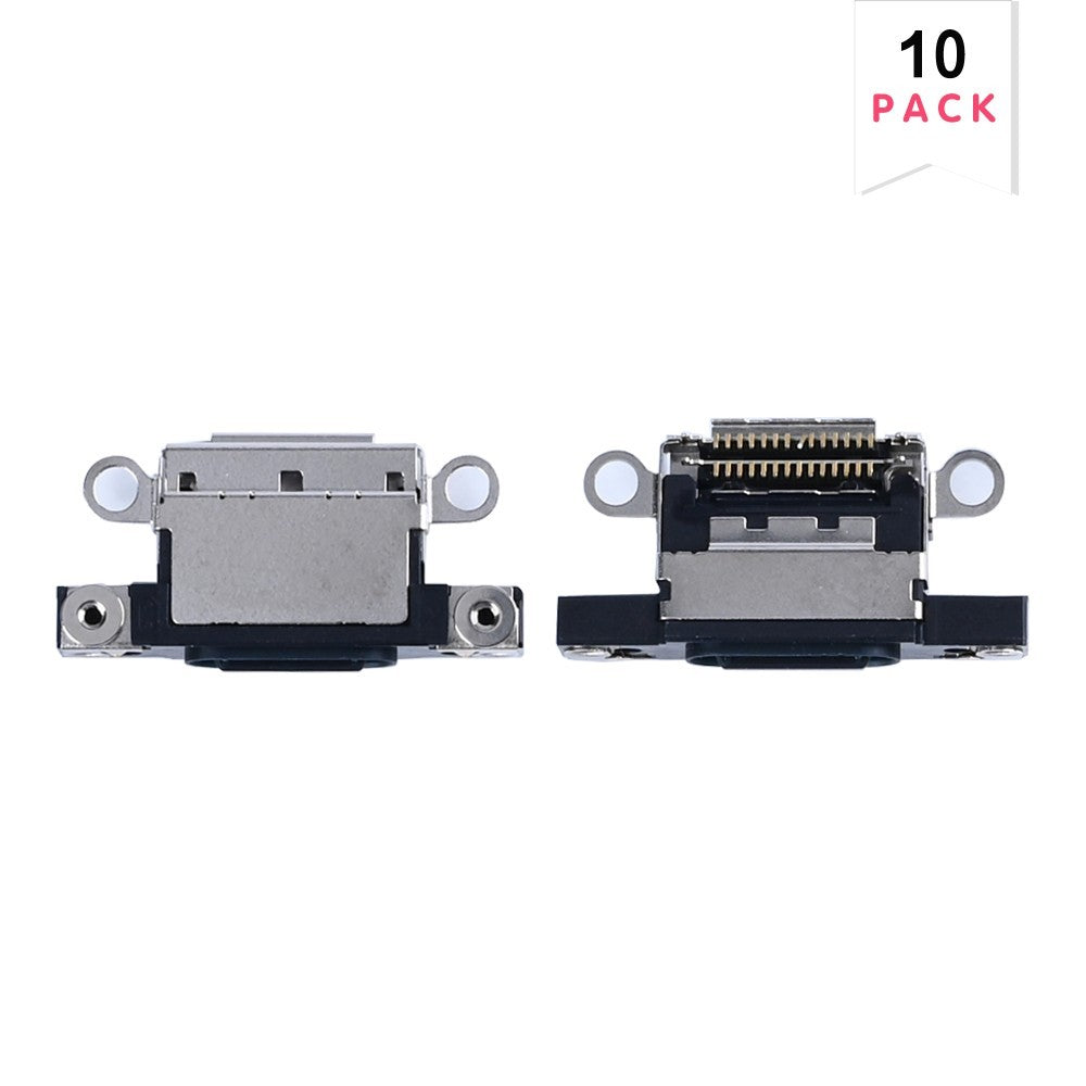 For Apple iPhone 16, 16 Plus System Charging Port Black (10pcs)