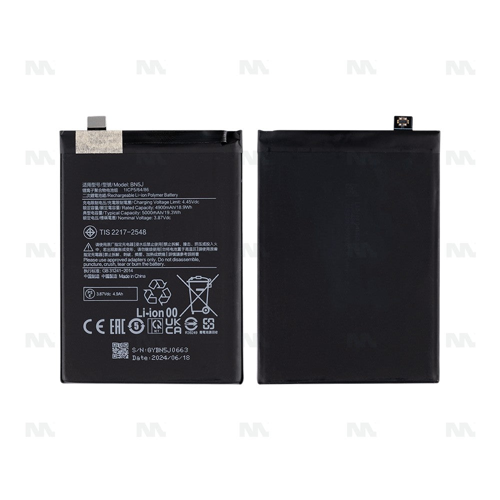 Original OEM BN5J Akku für Xiaomi Poco X5 und Redmi Note 12 5G Ersatzteil