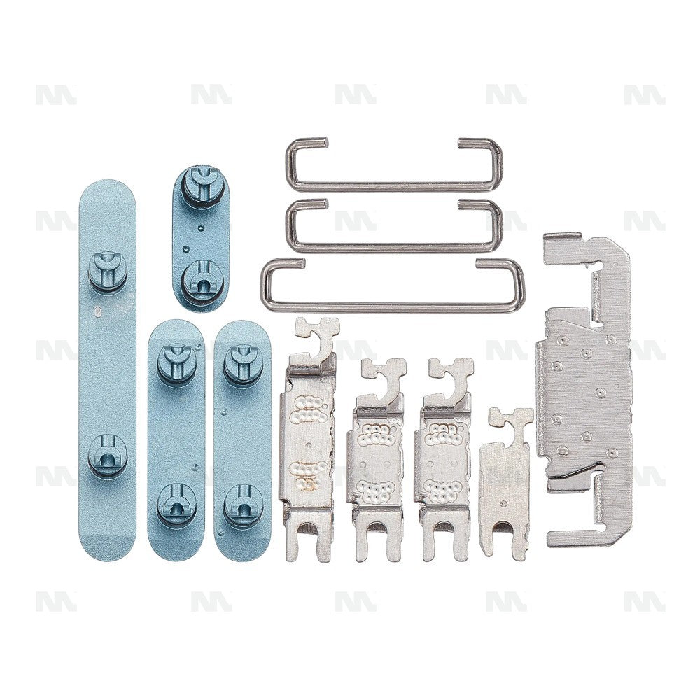 Set de 4 Boutons Latéraux pour iPhone 16 et 16 Plus, Pièce de Rechange Teal