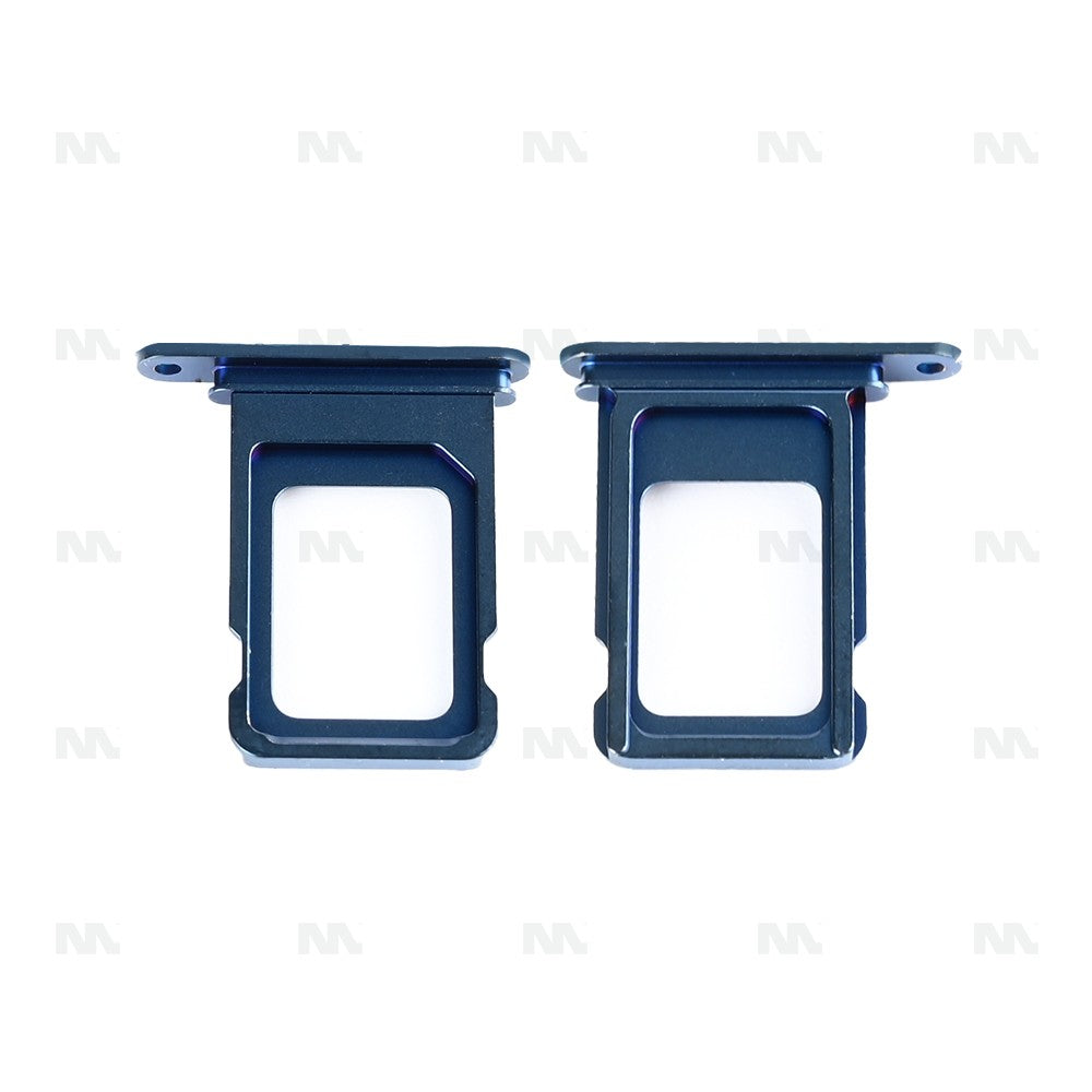 For Apple iPhone 15 Pro, 15 Pro Max Sim Card Holder Blue Titanium Pulled