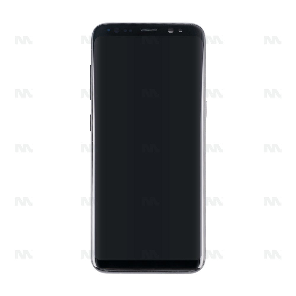 Samsung Galaxy S8 G950F Display And Digitizer With Frame Midnight Black Pulled