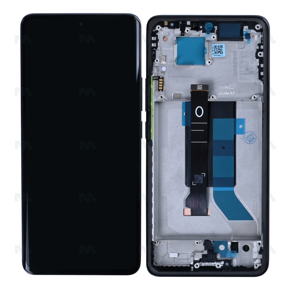 Xiaomi Redmi Note 14 Pro 5G Display And Digitizer With Frame Midnight Black OEM