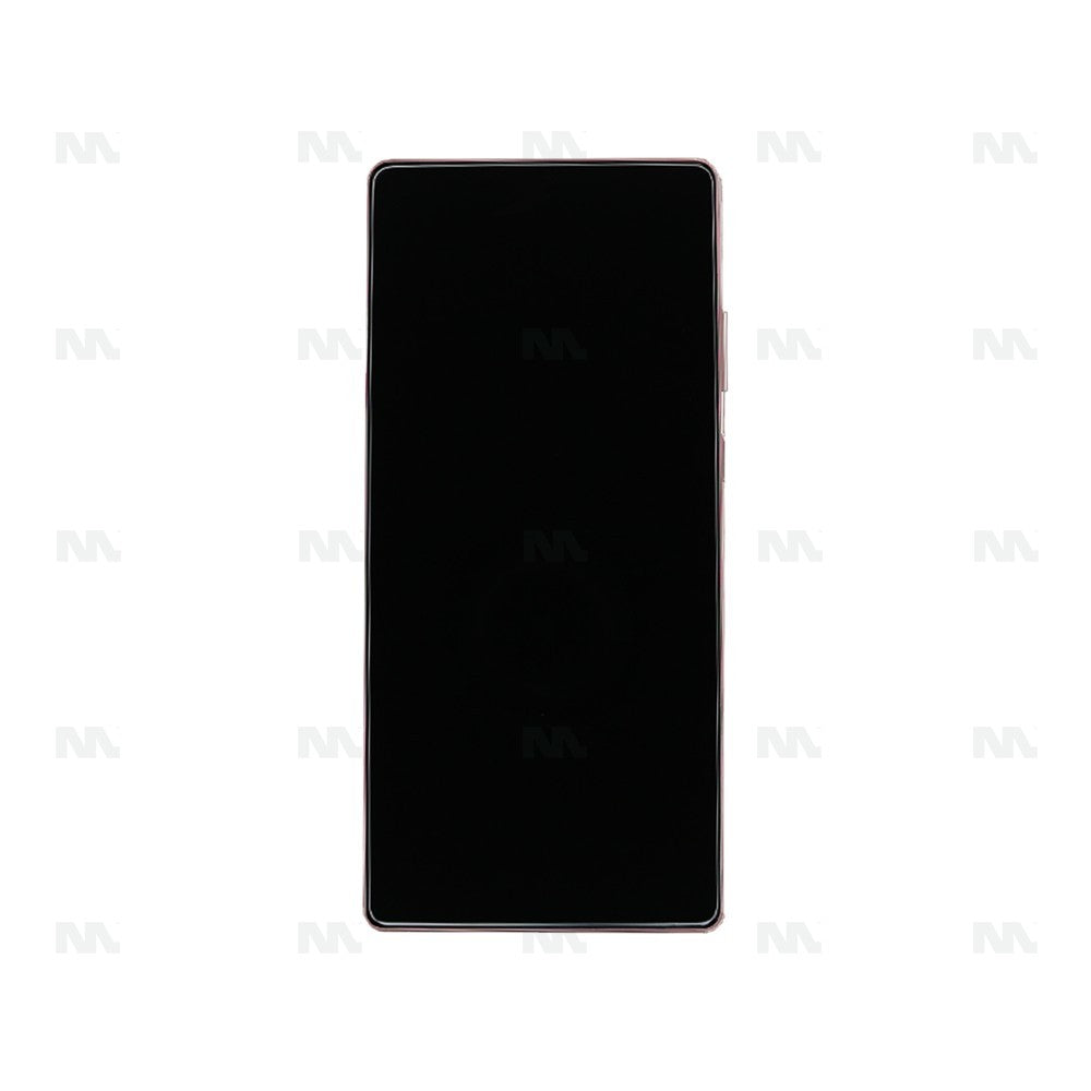 Samsung Galaxy Note 20 N980F, Note 20 5G N981B Display And Digitizer With Frame Mystic Bronze Service Pack