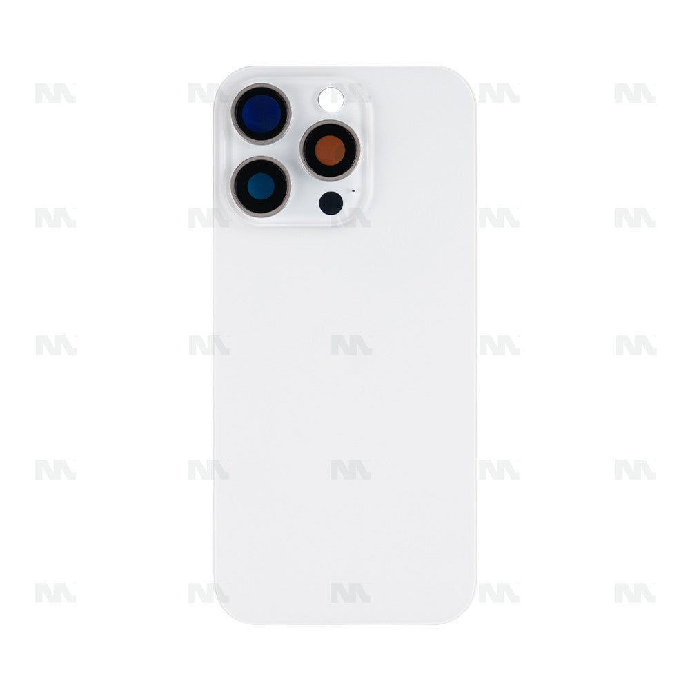 For iPhone 16 Pro Extra Glass Without NFC, Enlarged Camera Frame White Titanium