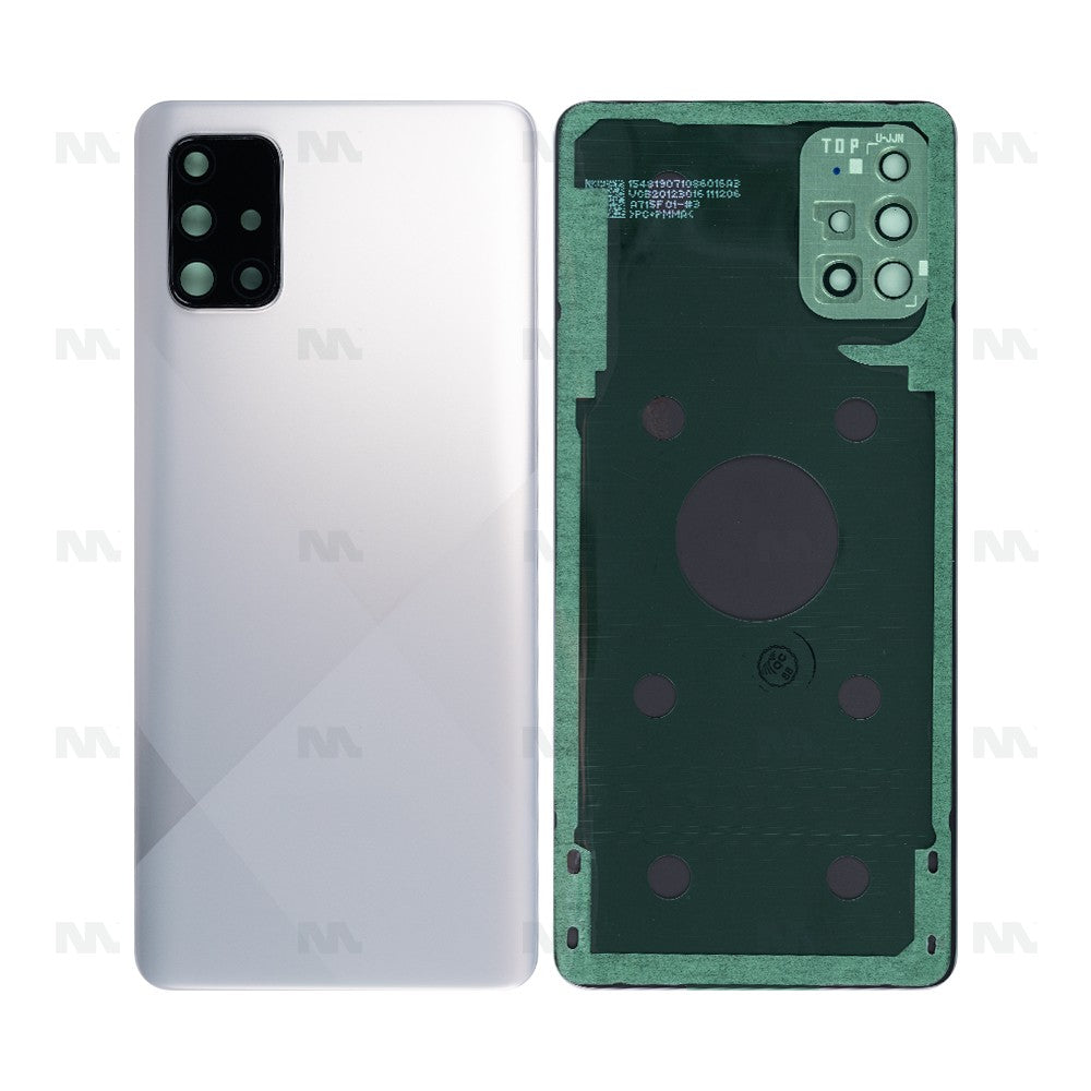 Samsung Galaxy A71 A715F Back Cover With Lens Prism Crush Silver OEM