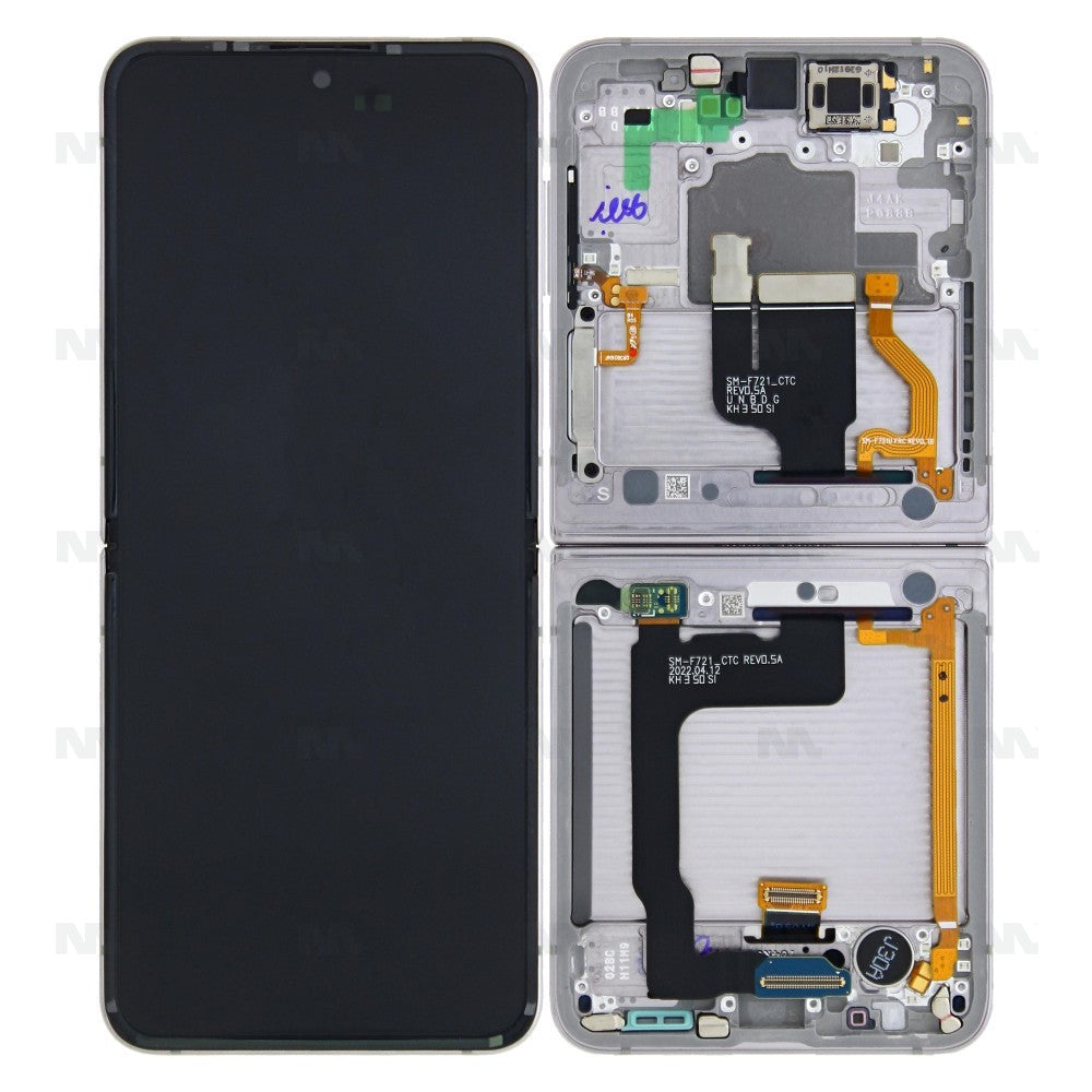 Samsung Galaxy Z Flip 4 (SM-F721B) Inner Display Complete + Frame (GH82-30238F) - Navy