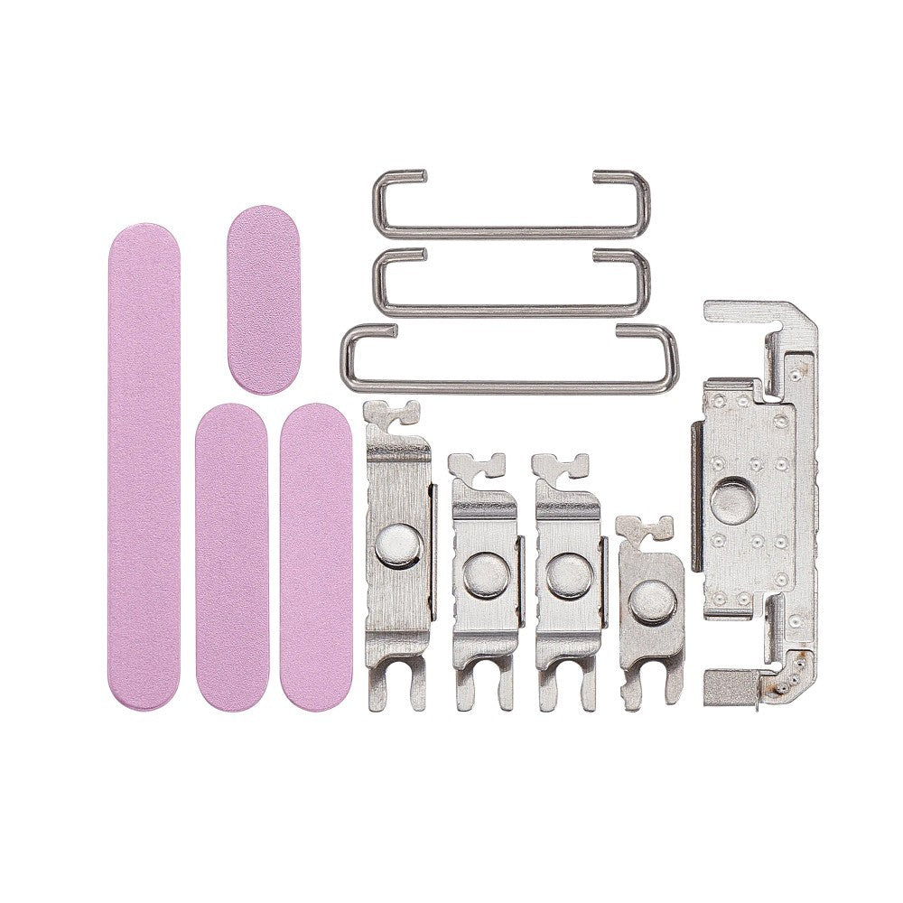 For iPhone 16, 16 Plus Side Button Set (4 Pcs) Pink