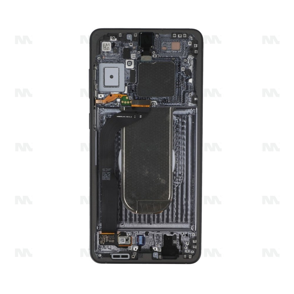 Samsung Galaxy S25 Edge S937B Display And Digitizer With Frame Titanium Jetblack Service Pack