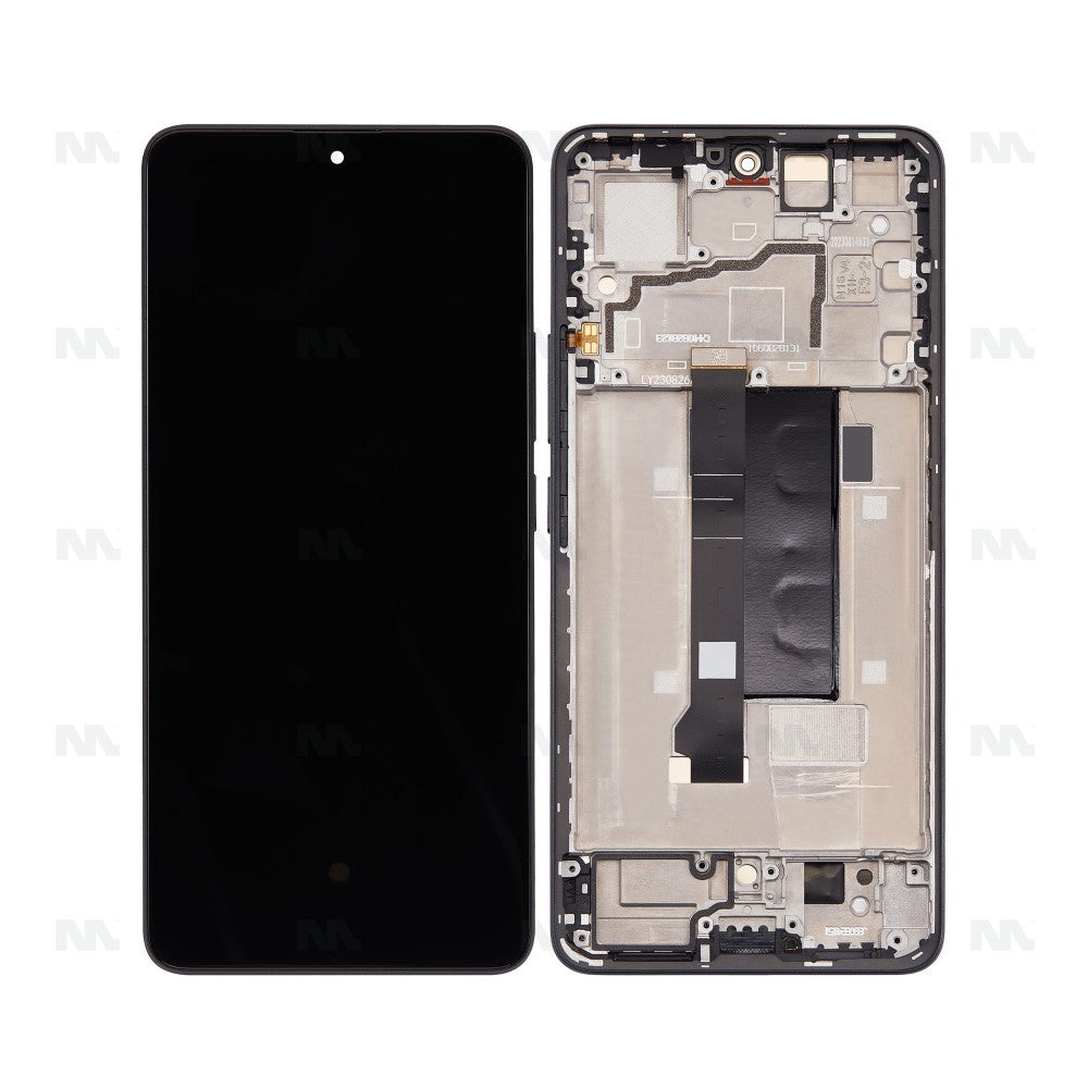 Xiaomi Redmi Note 13 Pro 5G (2312DRA50C, 2312CRAD3C) Display And Digitizer With Frame Black OEM