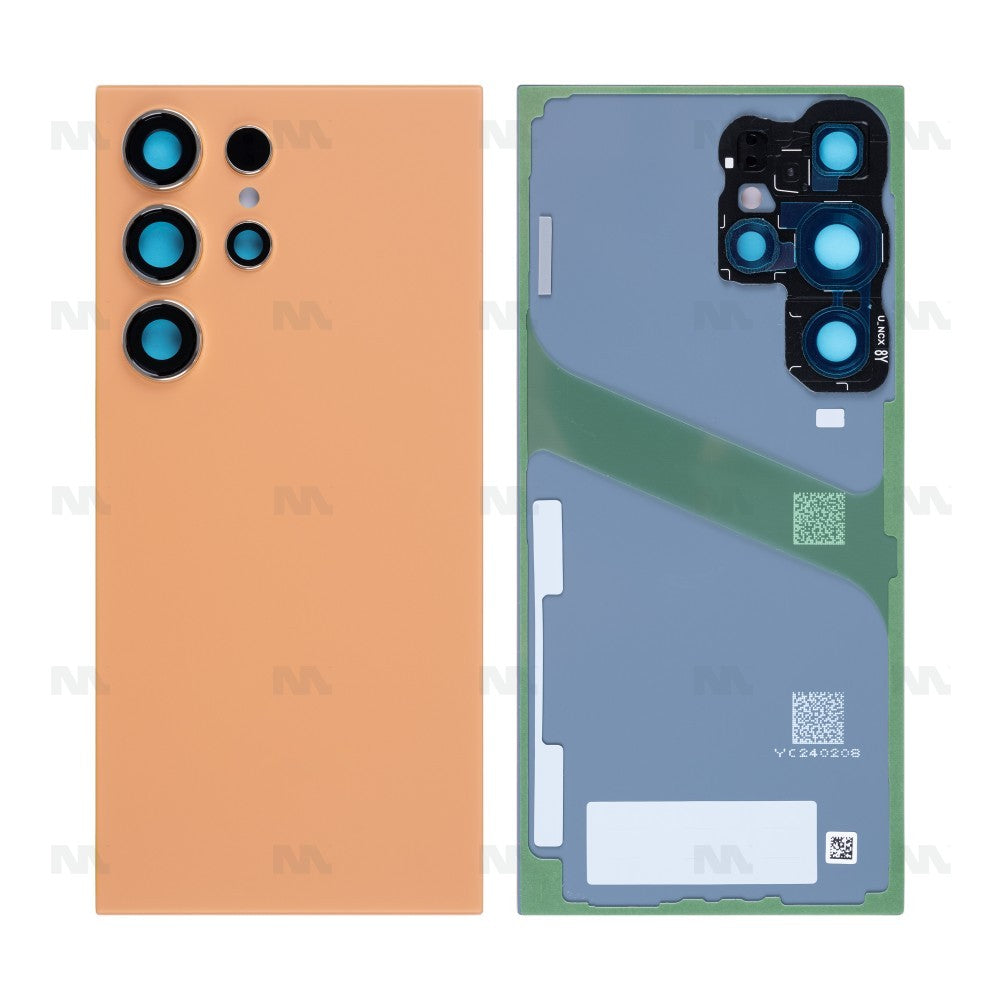 Samsung Galaxy S24 Ultra S928B Back Cover With Lens Titanium Orange OEM