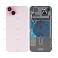 For iPhone 15 Plus Extra Glass With NFC, Enlarged Camera Frame Pink