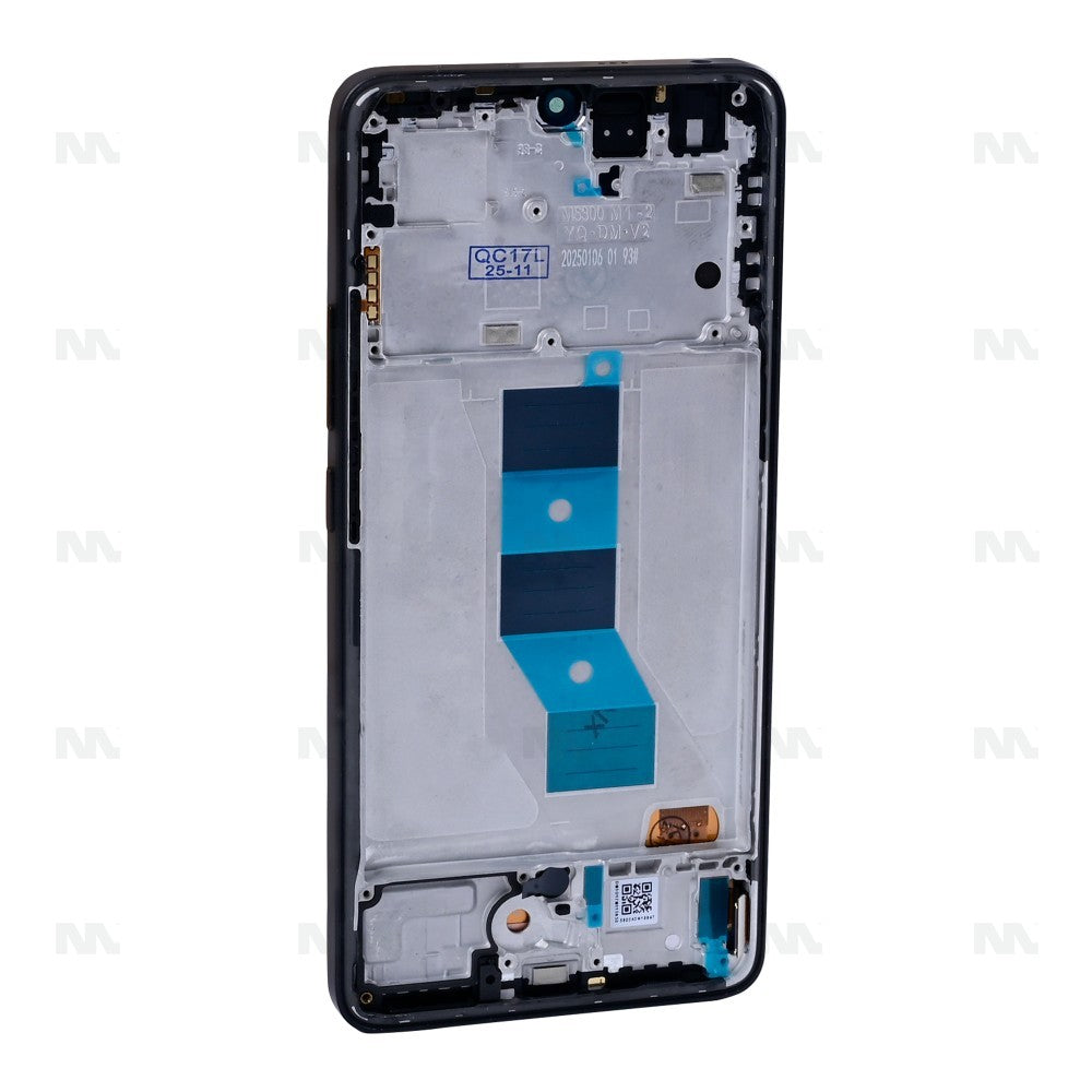 Display e Digitador com Moldura Xiaomi Redmi Note 14 5G (Global) Preto Meia-Noite Peça de Reposição OEM