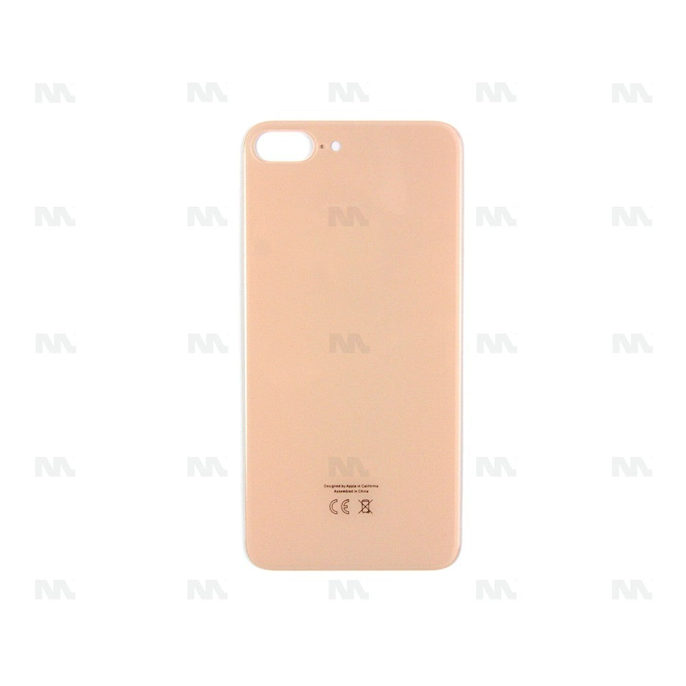 Cristal Trasero para Apple iPhone 8 Plus con Marco de Cámara Ampliado Rosa Oro Compatible Repuesto