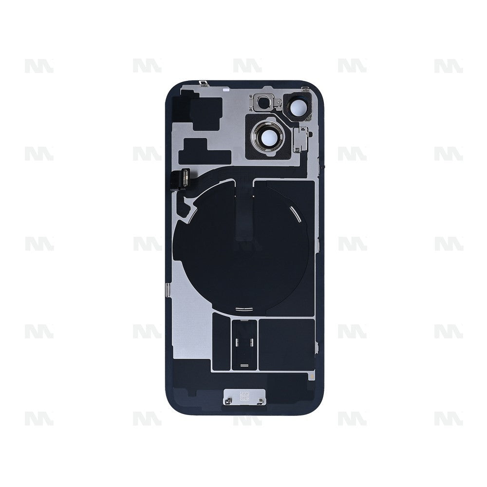For iPhone 15 Extra Glass With NFC, Enlarged Camera Frame Black Pulled