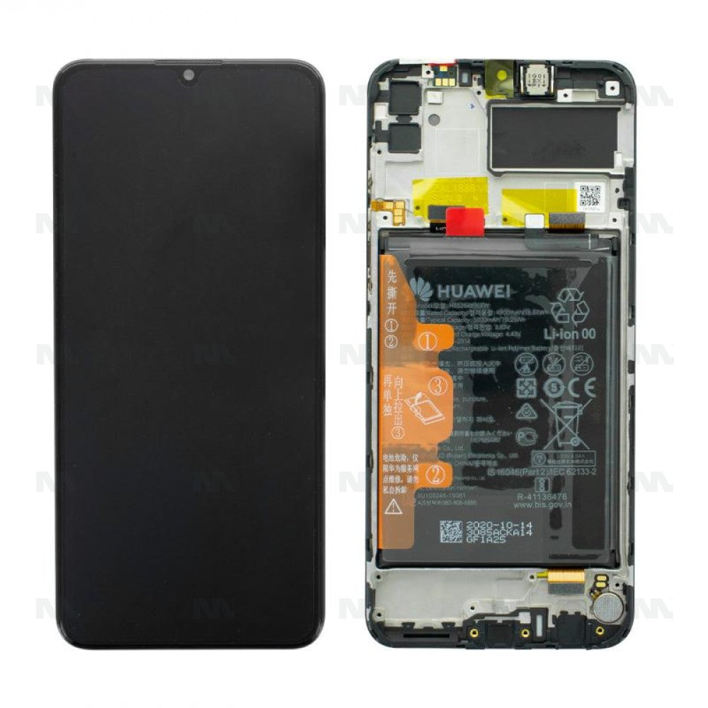 Huawei Y6P (MED-LX9) / Honor 9A (MOA-LX9N) 02353LKV OEM Service Part Screen Incl. Battery - Black