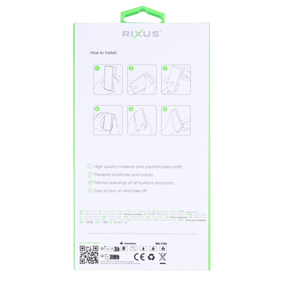 Rixus Anti-Burst Case For Samsung Galaxy S26 Pro Transparent