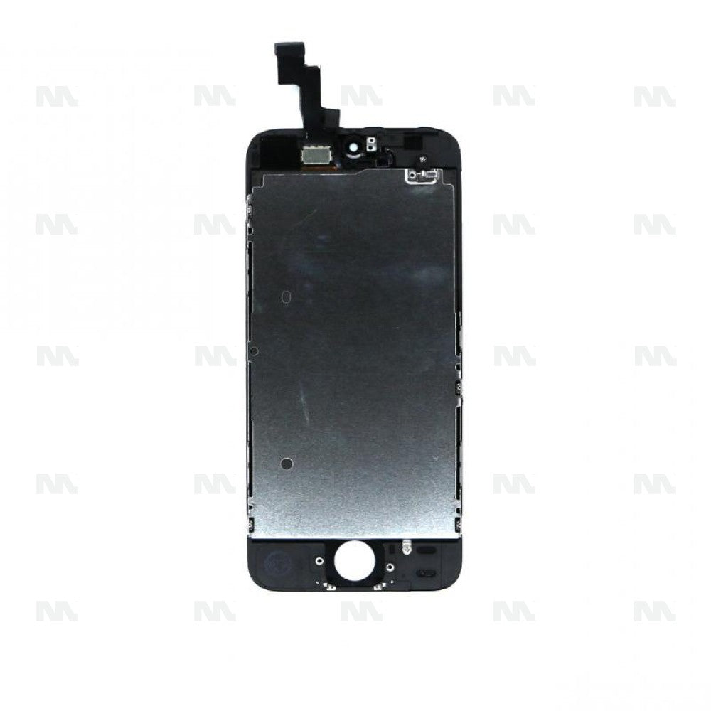 iPhone 5S/SE Display + Digitizer, +Metal Plate A+ High Quality - Black