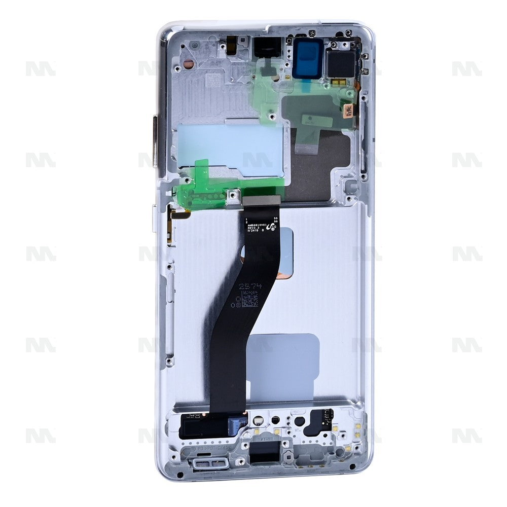 Samsung Galaxy S21 Ultra 5G G998B Display And Digitizer With Frame Phantom Silver Pre-Assembled