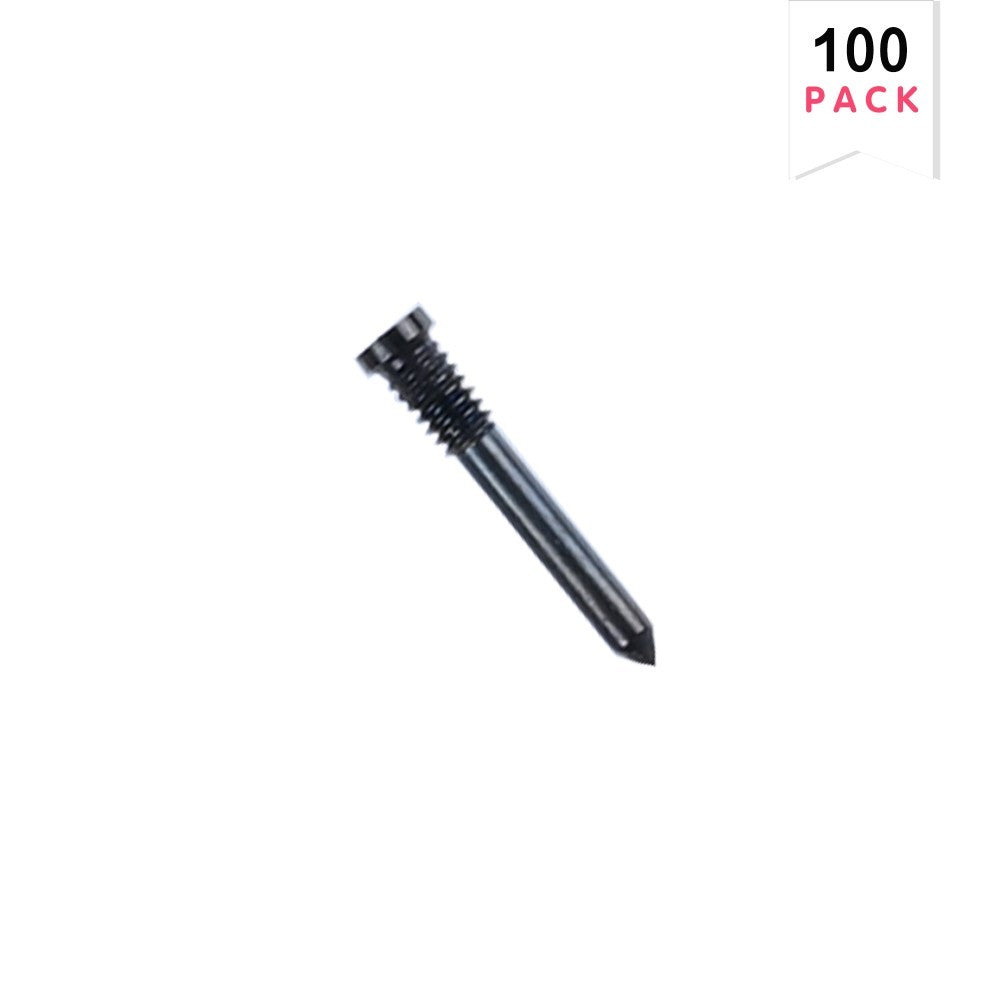 For iPhone 16, 16 Plus, 16 Pro, 16 Pro Max Bottom Screws Black (100-Pack)