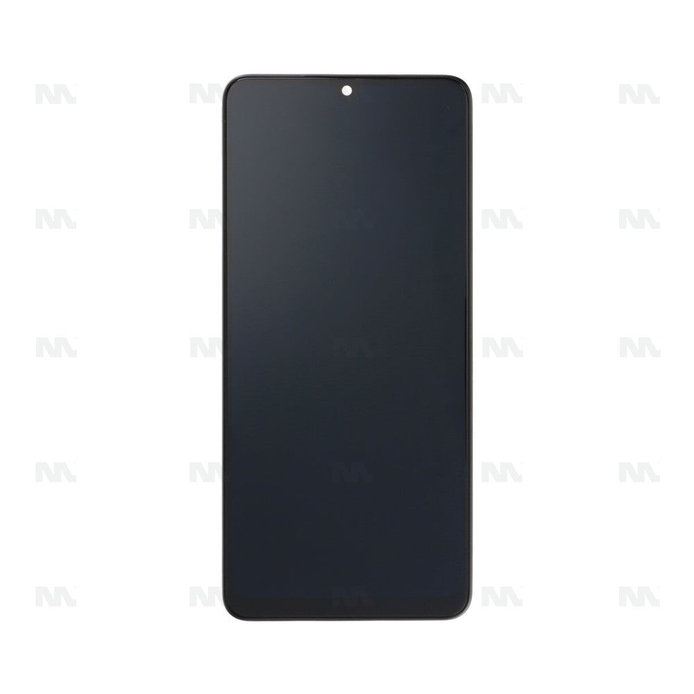 Display e Digitizer con Cornice per Samsung Galaxy M22 M225F Nero OLED Flessibile Ricambio