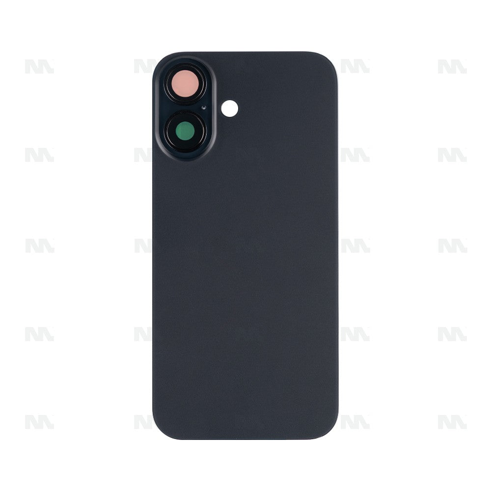 Vetro Extra per iPhone 16 Senza NFC, Cornice Fotocamera Ingrandita Nera, Ricambio