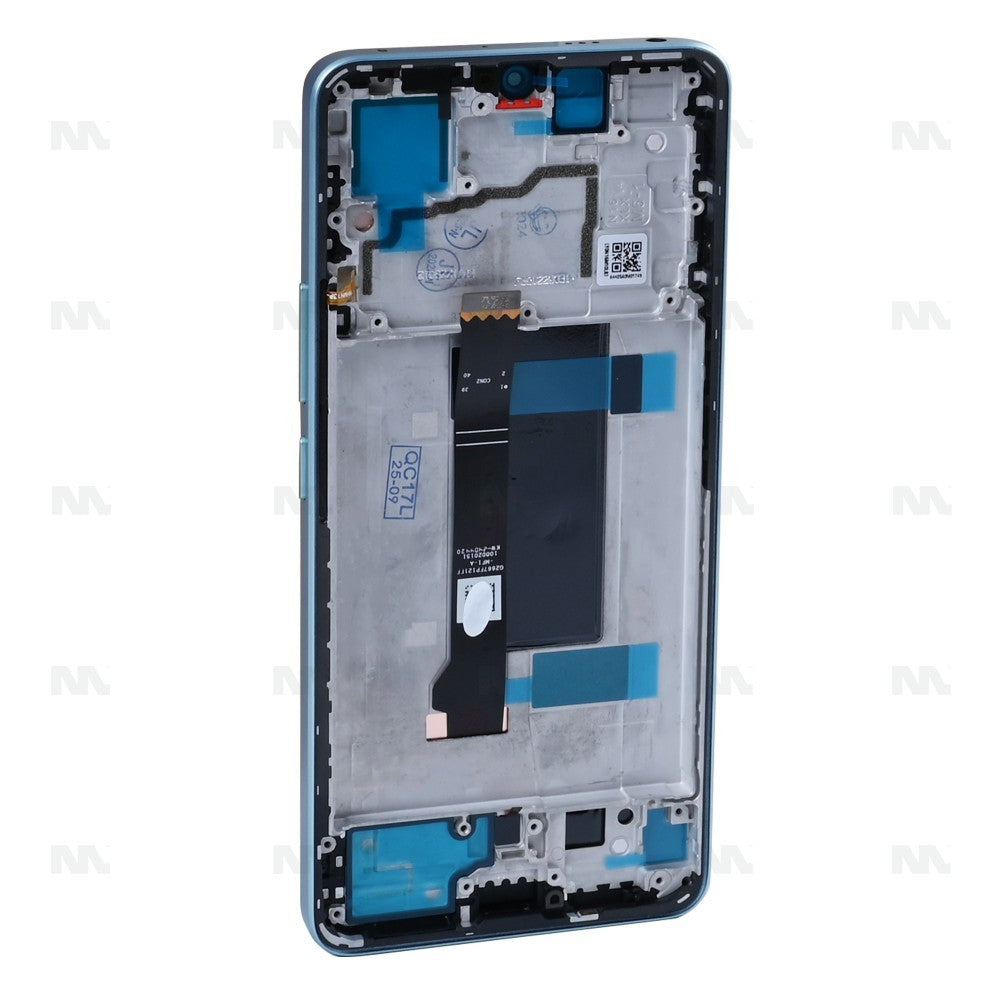 Xiaomi Redmi Note 13 Pro 5G (2312DRA50C, 2312CRAD3C) Display And Digitizer With Frame Blue OEM