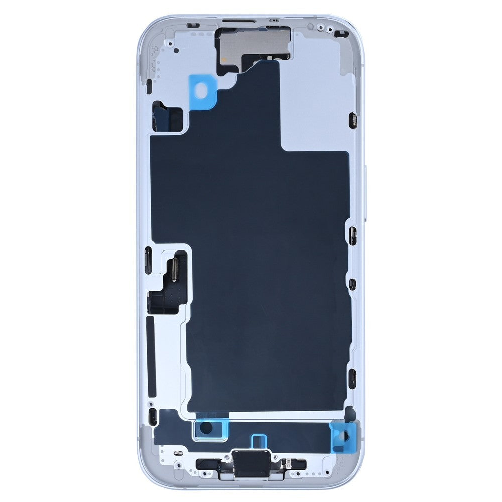 For iPhone 16 Complete Housing Incl. All Small Parts Without Battery And Back Camera White