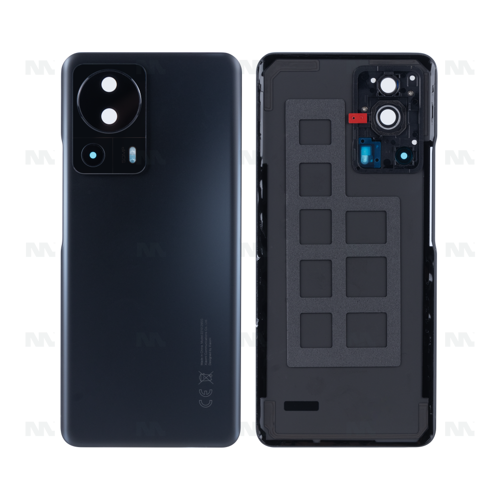 Xiaomi 13 Lite Coque Arrière Noire avec Lentille Pièce OEM