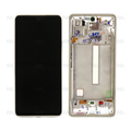Samsung Galaxy A53 5G A536B Display And Digitizer With Frame White Service Pack